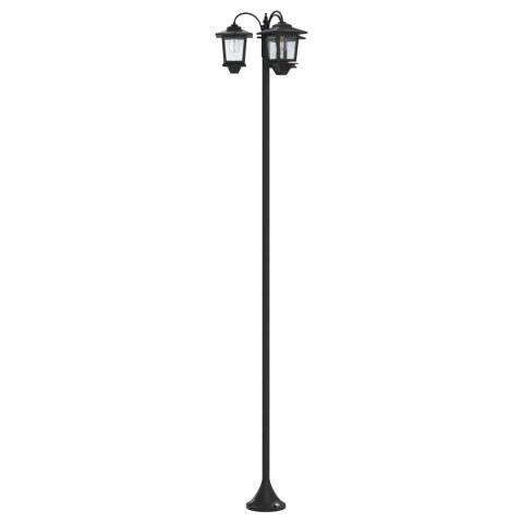 LAMPION Z 3 GŁOWICAMI CZARNY 16X16X187CM ALUMINIUM I ABS