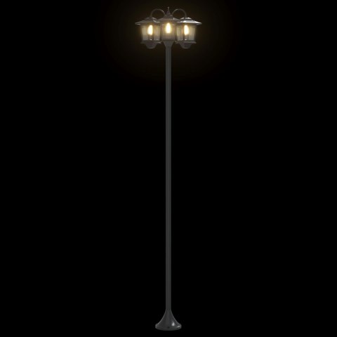 LAMPION Z 3 GŁOWICAMI CZARNY 16X16X187CM ALUMINIUM I ABS