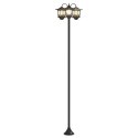 LAMPION Z 3 GŁOWICAMI CZARNY 16X16X187CM ALUMINIUM I ABS