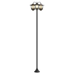 LAMPION Z 3 GŁOWICAMI CZARNY 16X16X187CM ALUMINIUM I ABS