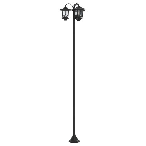 LAMPION Z 3 GŁOWICAMI CZARNY 16X16X187CM ALUMINIUM I ABS
