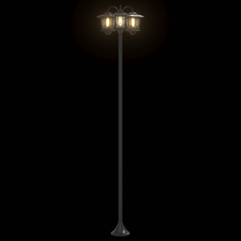 LAMPION Z 3 GŁOWICAMI CZARNY 16X16X187CM ALUMINIUM I ABS