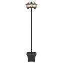 LAMPION Z 3 GŁOWICAMI CZARNY 32X32X188CM ALUMINIUM I ABS