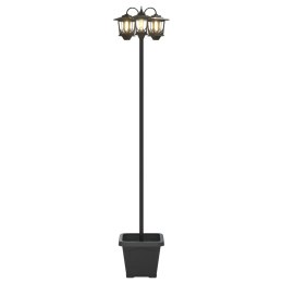 LAMPION Z 3 GŁOWICAMI CZARNY 32X32X188CM ALUMINIUM I ABS