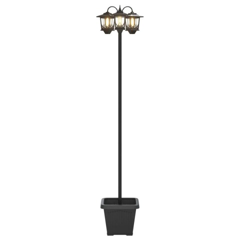LAMPION Z 3 GŁOWICAMI CZARNY 32X32X188CM ALUMINIUM I ABS