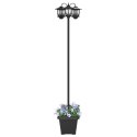 LAMPION Z 3 GŁOWICAMI CZARNY 32X32X188CM ALUMINIUM I ABS