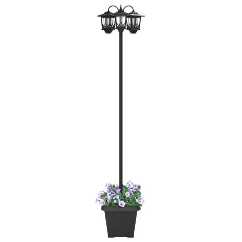 LAMPION Z 3 GŁOWICAMI CZARNY 32X32X188CM ALUMINIUM I ABS