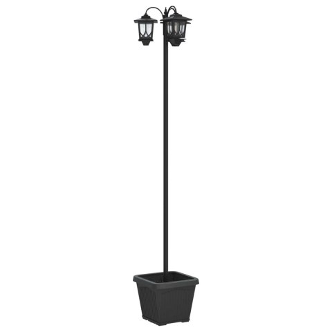 LAMPION Z 3 GŁOWICAMI CZARNY 32X32X188CM ALUMINIUM I ABS