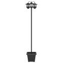 LAMPION Z 3 GŁOWICAMI CZARNY 32X32X188CM ALUMINIUM I ABS