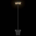 LAMPION Z 3 GŁOWICAMI CZARNY 32X32X188CM ALUMINIUM I ABS
