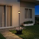 LAMPKA SOLARNA Z DONICĄ WITH LED BULB CZARNY 32X32X158CM