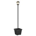 LAMPKA SOLARNA Z DONICĄ WITH LED BULB CZARNY 32X32X158CM