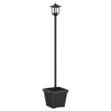 LAMPKA SOLARNA Z DONICĄ WITH LED BULB CZARNY 32X32X158CM