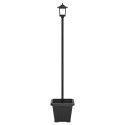 LAMPKA SOLARNA Z DONICĄ WITH LED BULB CZARNY 32X32X158CM