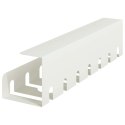 VidaXL Miska do zarządzania kablami pod biurkiem 2 szt. Biały