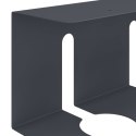VidaXL Miska do zarządzania kablami pod biurkiem 2 szt. antracytowy