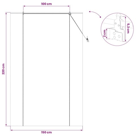 ROLETA NATURALNY 150X220CM BAMBUS