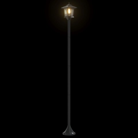 ZESTAW LAMP POST WITH LED BULB 2 SZT. CZARNY 16X16X156CM
