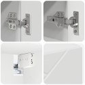 VidaXL Zestaw mebli łazienkowych Montowane na ścianie 4 pcs Biały