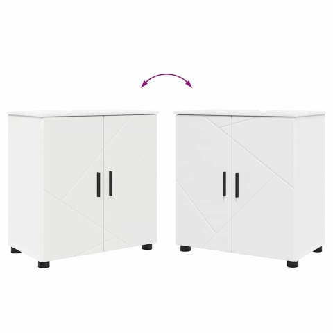VidaXL Zestaw mebli łazienkowych Montowane na ścianie 4 pcs Biały
