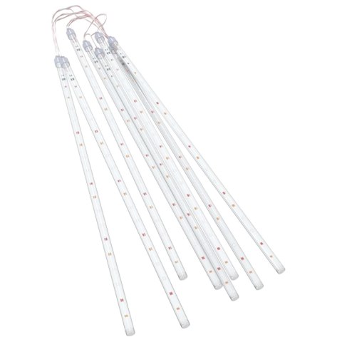 LAMPKI METEORY 8 SZT. 50CM 288 KOLOROWYCH LED WEWN./ZEWN.