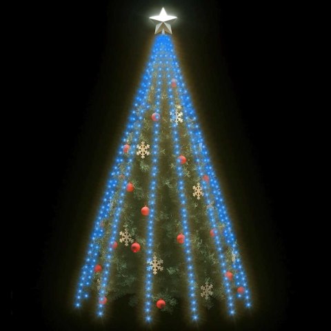LAMPKI NA CHOINKĘ 500 NIEBIESKICH LED 500CM WEWN./ZEWN.