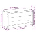VidaXL Ławka w przedpokoju z półką Dąb Rzemieślniczy 83 x 38 x 45 cm