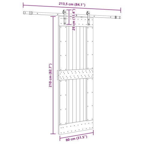 DRZWI PRZESUWNE NARVIK 80X210CM (213,5CM)