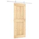 DRZWI PRZESUWNE NATURALNE I BIAŁE 80X210CM