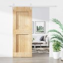 DRZWI PRZESUWNE NATURALNE I BIAŁE 80X210CM
