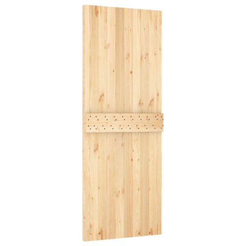 DRZWI PRZESUWNE NATURALNY I CZARNY 80X210CM