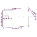 MARKIZA ZWIJANA RĘCZNIE 400CM ANTRACYTOWA