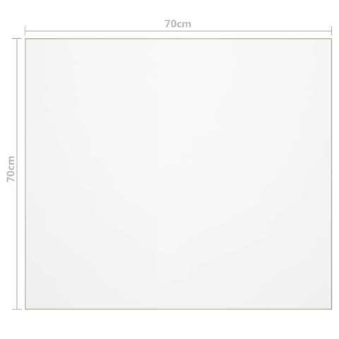 MATA OCHRONNA NA STÓŁ PRZEZROCZYSTA 70X70CM 2MM PVC