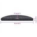 SAMOPRZYLEPNE NAKŁADKI NA SCHODY 10 SZT SZARE 56X17X3CM