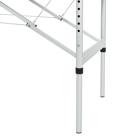 STÓŁ DO MASAŻU 4 STREFY RAMA Z ALUMINIUM ANTRACYT 186X68CM