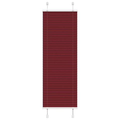 ROLETA PLISOWANA BORDOWY CZERWONY 45X100CM SZEROKOŚĆ TKANINY