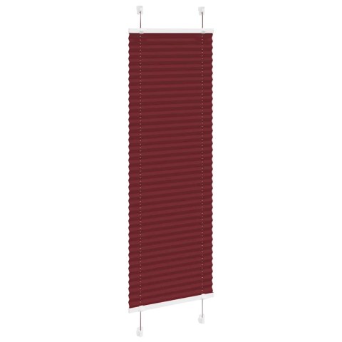 ROLETA PLISOWANA BORDOWY CZERWONY 45X100CM SZEROKOŚĆ TKANINY