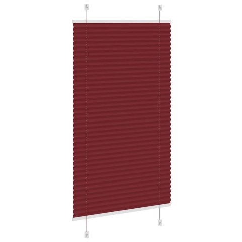 ROLETA PLISOWANA BORDOWY CZERWONY 70X100CM SZEROKOŚĆ TKANINY