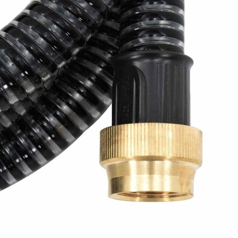 WĄŻ SSĄCY Z MOSIĘŻNYMI ZŁĄCZAMI CZARNY 1,1" 4M PVC