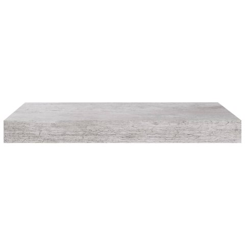 PÓŁKI ŚCIENNE 4 SZT SZARY BETON 40X23X38CM