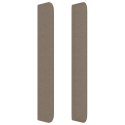 ZAGŁÓWEK DO ŁÓŻKA Z LED TAUPE 93X16X118/128CM TKANINA