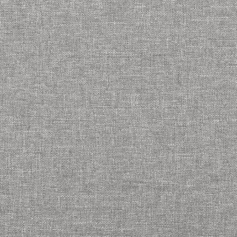 ŁÓŻKO KONTYNENTALNE Z MATERACEM JASNOSZARE TKANINA 160X200CM