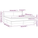 ŁÓŻKO KONTYNENTALNE Z MATERACEM CZARNE 160X200CM AKSAMIT