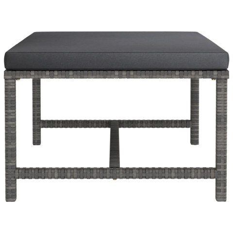 6-CZ. ZESTAW WYPOCZYNKOWY DO OGRODU PODUSZKI RATTAN PE SZARY