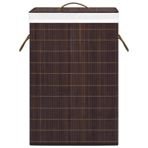 BAMBUSOWY KOSZ NA PRANIE BRĄZOWY 72 L