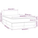 ŁÓŻKO KONTYNENTALNE Z MATERACEM 120X200CM CZARNE EKOSKÓRA