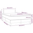 ŁÓŻKO KONTYNENTALNE Z MATERACEM 120X200CM CZARNE EKOSKÓRA