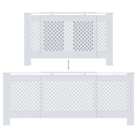 OSŁONA NA KALORYFER Z BIAŁA 205CM