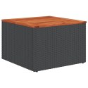 10-CZ. ZESTAW WYPOCZYNKOWY DO OGRODU PODUSZKI CZARNY RATTAN PE