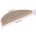 SAMOPRZYLEPNE NAKŁADKI NA SCHODY 15 SZT. 56X20CM BEŻOWE